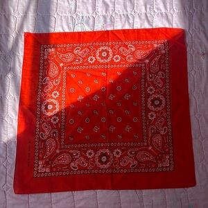 Bright Orange Cotton Bandana